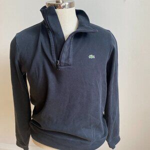 Lacoste black polo sweatshirt mens size 4